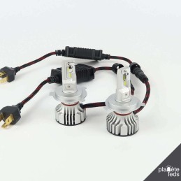 Kit Ampoules H4 LED Ventilées pour Auto et Moto - Tout en Un